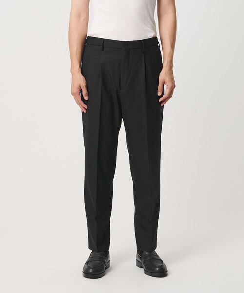 BEAUTY&YOUTH UNITED ARROWS（ビューティーアンドユースユナイテッドアローズ）の「ストレッチ ウールブレンド ワンプリーツ テーパード パンツ NO.5 セットアップ対応（その他パンツ・メンズ・ダークグレー/ブラック・S/L/M/XL）」の6枚目の写真