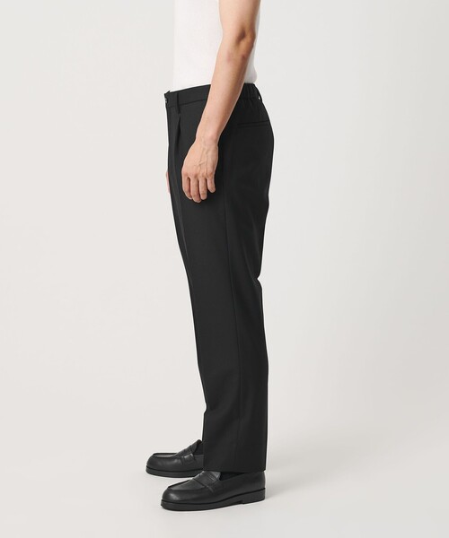 BEAUTY&YOUTH UNITED ARROWS（ビューティーアンドユースユナイテッドアローズ）の「ストレッチ ウールブレンド ワンプリーツ テーパード パンツ NO.5 セットアップ対応（その他パンツ・メンズ・ダークグレー/ブラック・S/L/M/XL）」の7枚目の写真