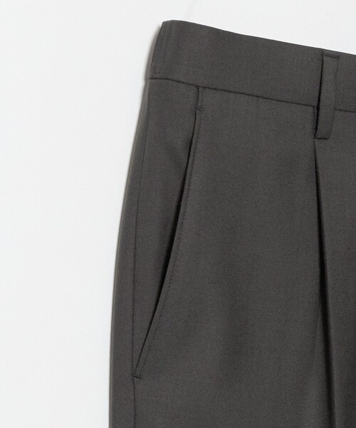 BEAUTY&YOUTH UNITED ARROWS（ビューティーアンドユースユナイテッドアローズ）の「ストレッチ ウールブレンド ワンプリーツ テーパード パンツ NO.5 セットアップ対応（その他パンツ・メンズ・ダークグレー/ブラック・S/L/M/XL）」の12枚目の写真