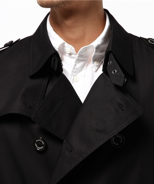 black label ブラックレーベルクレストブリッジ トレンチコート M 黒 BLACK LABEL CRESTBRIDGE - ブラックレーベル クレストブリッジ
