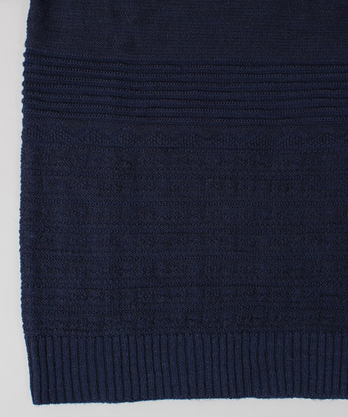 ESSENTIAL GARMENT MEN'S BIGI（エッセンシャルガーメントメンズビギ）の「タートルネックニット/パネルリンクス柄（ニット/セーター・メンズ・ネイビー/カーキ/ホワイト・S/M/L）」の9枚目の写真