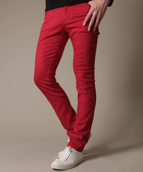 THE CASUAL(カジュアル)の「カラースキニーパンツ(その他パンツ・メンズ・ネイビー/ブラウン系カモフラージュ/チェック/グリーン/カーキ/ライトピンク/ベージュ/ワイン/ブルー/グレー系カモフラージュ/レッド/ライトグレー/ホワイト/チャコールグレー/ブラック・M/L/XL)」の11枚目の写真