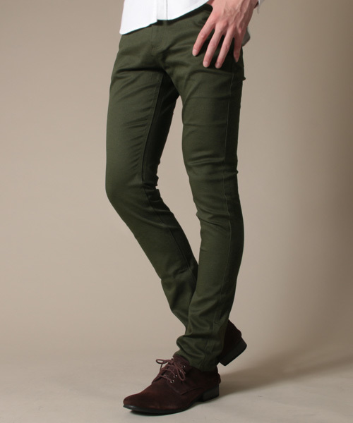 THE CASUAL(カジュアル)の「カラースキニーパンツ(その他パンツ・メンズ・ネイビー/ブラウン系カモフラージュ/チェック/グリーン/カーキ/ライトピンク/ベージュ/ワイン/ブルー/グレー系カモフラージュ/レッド/ライトグレー/ホワイト/チャコールグレー/ブラック・M/L/XL)」の7枚目の写真