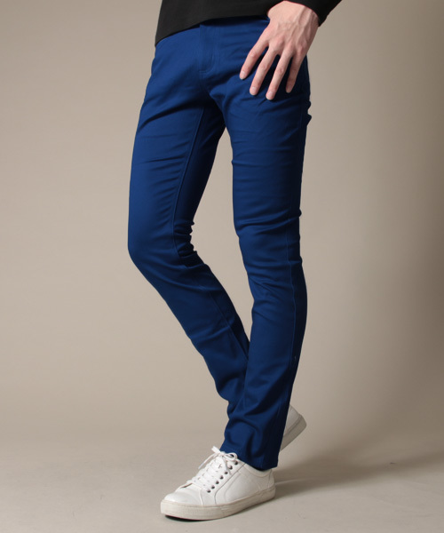 THE CASUAL(カジュアル)の「カラースキニーパンツ(その他パンツ・メンズ・ネイビー/ブラウン系カモフラージュ/チェック/グリーン/カーキ/ライトピンク/ベージュ/ワイン/ブルー/グレー系カモフラージュ/レッド/ライトグレー/ホワイト/チャコールグレー/ブラック・M/L/XL)」の9枚目の写真