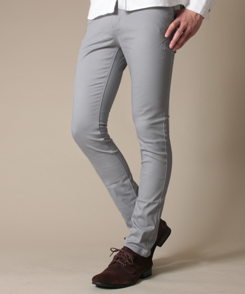 THE CASUAL(カジュアル)の「カラースキニーパンツ(その他パンツ・メンズ・ネイビー/ブラウン系カモフラージュ/チェック/グリーン/カーキ/ライトピンク/ベージュ/ワイン/ブルー/グレー系カモフラージュ/レッド/ライトグレー/ホワイト/チャコールグレー/ブラック・M/L/XL)」の5枚目の写真