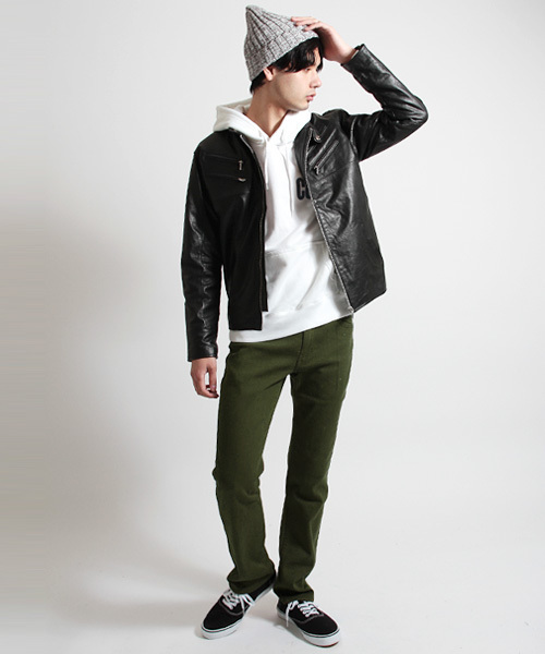 THE CASUAL(カジュアル)の「カラースキニーパンツ(その他パンツ・メンズ・ネイビー/ブラウン系カモフラージュ/チェック/グリーン/カーキ/ライトピンク/ベージュ/ワイン/ブルー/グレー系カモフラージュ/レッド/ライトグレー/ホワイト/チャコールグレー/ブラック・M/L/XL)」の22枚目の写真