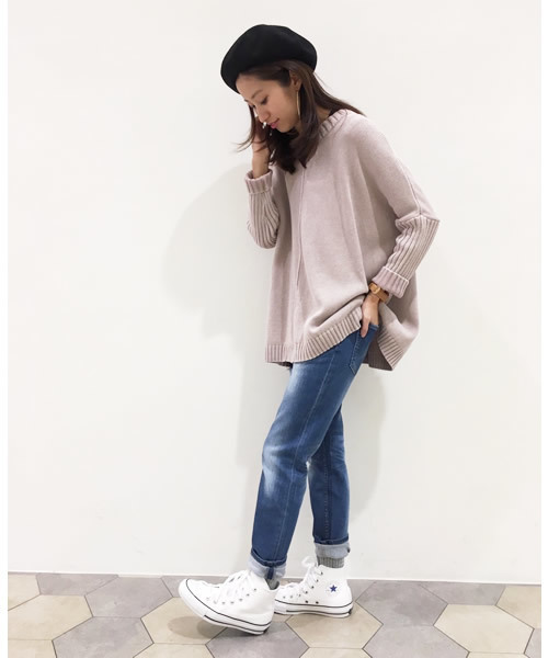 LIPSTAR(リップスター)の「スリムテーパードデニムパンツ(デニムパンツ・レディース・ブルー/ネイビー・S(1)/M(2))」の10枚目の写真