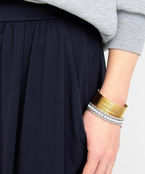 BEAUTY&YOUTH UNITED ARROWS（ビューティーアンドユースユナイテッドアローズ）の「BY∴ ジャージータックワイドパンツ　-手洗い可能- ◆（その他パンツ・レディース・ネイビー/マスタード/ブラック・FREE）」の11枚目の写真