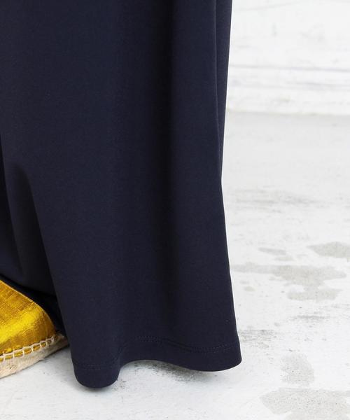 BEAUTY&YOUTH UNITED ARROWS（ビューティーアンドユースユナイテッドアローズ）の「BY∴ ジャージータックワイドパンツ　-手洗い可能- ◆（その他パンツ・レディース・ネイビー/マスタード/ブラック・FREE）」の4枚目の写真