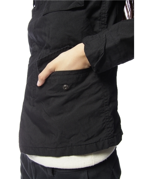 alcali（アルカリ）の「Davit MEURSAULT collection /  M-65 ﾌﾞﾙｿﾞﾝ（ブルゾン・レディース・ブラック/カーキ・ﾌﾘ-）」の11枚目の写真