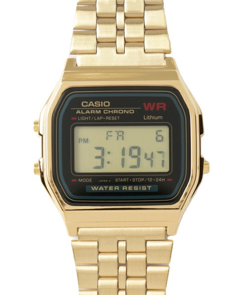 CASIO(カシオ)の「CASIO CLASSIC / A159WGEA-1JF CASIO(デジタル腕時計・メンズ・ブラック×ゴールド・FREE)」の7枚目の写真