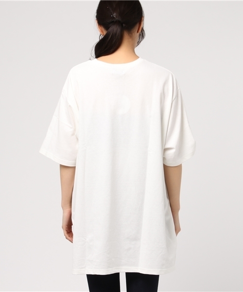 PUNYUS（プニュズ）の「マウスカップルT（Tシャツ/カットソー・レディース・ブラック/ホワイト/杢グレー・3/4）」の6枚目の写真