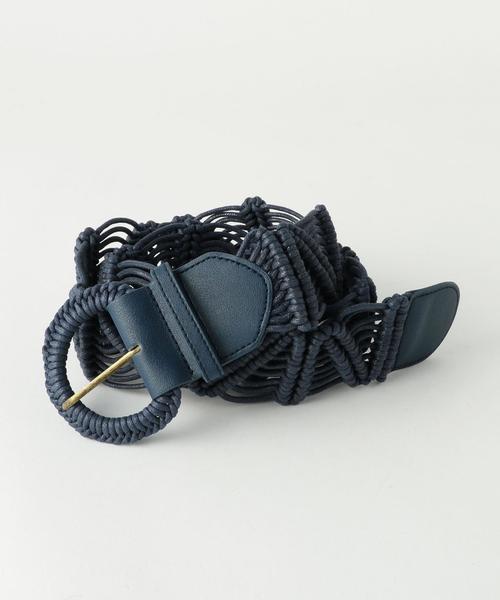 Another Edition（アナザーエディション）の「ロウビキCordベルト ◆（ベルト・レディース・ネイビー/ブラウン/ナチュラル・FREE）」の3枚目の写真