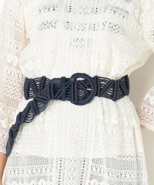 Another Edition（アナザーエディション）の「ロウビキCordベルト ◆（ベルト・レディース・ネイビー/ブラウン/ナチュラル・FREE）」の6枚目の写真