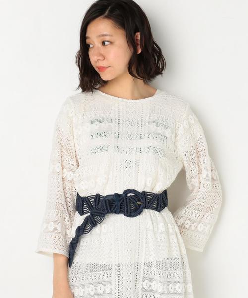 Another Edition（アナザーエディション）の「ロウビキCordベルト ◆（ベルト・レディース・ネイビー/ブラウン/ナチュラル・FREE）」の7枚目の写真