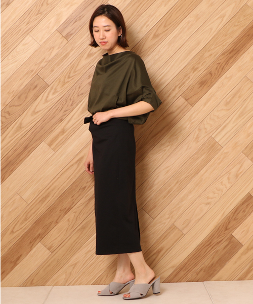 un dix cors（アンディコール）の「リボンミディタイトスカート（スカート・レディース・ブラック/ピンク・ﾌﾘ-）」の4枚目の写真