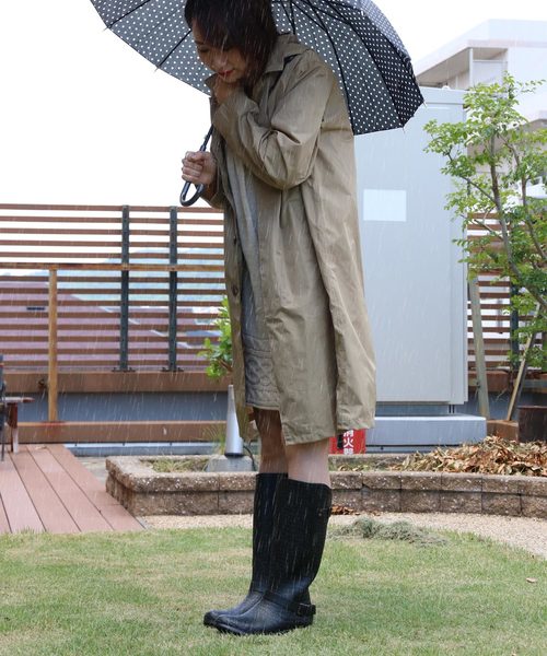 sankyo shokai(サンキョウショウカイ)の「ロングレインブーツ(レインシューズ・レディース・ブラック/ネイビー・M/L/S/LL)」の4枚目の写真