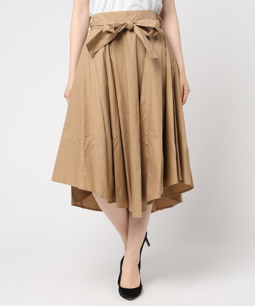 N.（N. Natural Beauty Basic）（エヌエヌナチュラルビューティーベーシック）の「取外しベルト付イレギュラーヘムタイプライタースカート（スカート・レディース・ピンク/ブラウン/グリーン/ブルー/ベージュ・MEDIUM）」の21枚目の写真