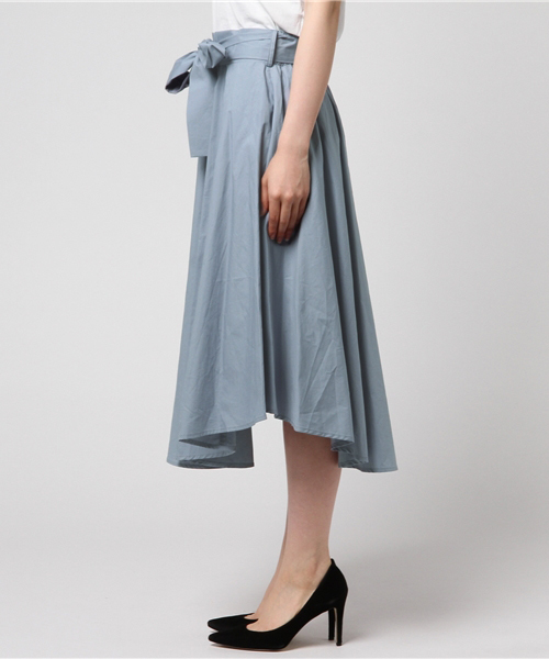 N.（N. Natural Beauty Basic）（エヌエヌナチュラルビューティーベーシック）の「取外しベルト付イレギュラーヘムタイプライタースカート（スカート・レディース・ピンク/ブラウン/グリーン/ブルー/ベージュ・MEDIUM）」の10枚目の写真