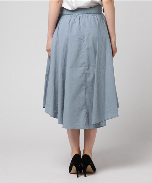 N.（N. Natural Beauty Basic）（エヌエヌナチュラルビューティーベーシック）の「取外しベルト付イレギュラーヘムタイプライタースカート（スカート・レディース・ピンク/ブラウン/グリーン/ブルー/ベージュ・MEDIUM）」の11枚目の写真