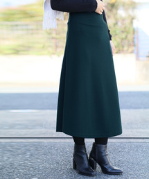 reca | 【新色追加】ウエストゴムリブスウェット フレアスカート(スカート)