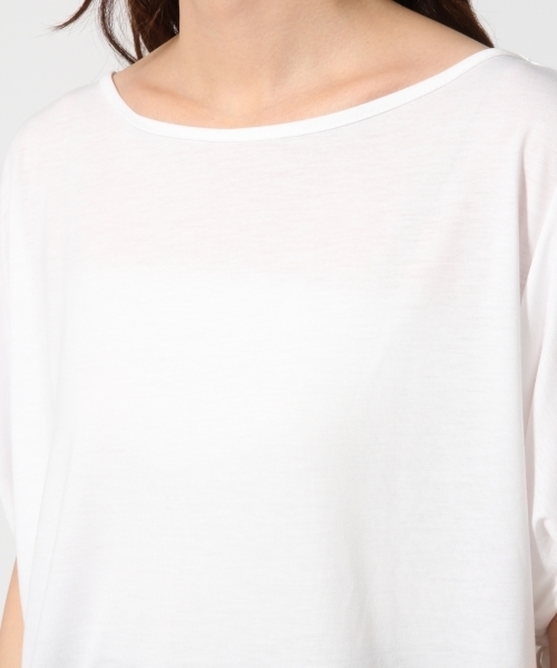 GLOBAL WORK（グローバルワーク）の「【機能素材】ドロストスリーブＴ半袖/759642（Tシャツ/カットソー・レディース・グリーン/ホワイト/ピンク系その他/ブラック/グレー・MEDIUM/LARGE）」の16枚目の写真