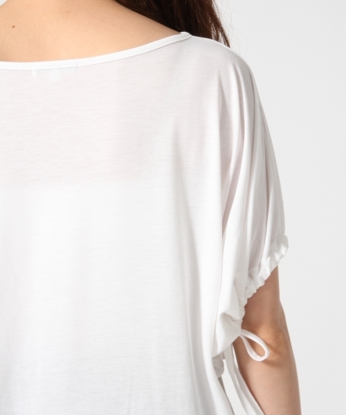 GLOBAL WORK（グローバルワーク）の「【機能素材】ドロストスリーブＴ半袖/759642（Tシャツ/カットソー・レディース・グリーン/ホワイト/ピンク系その他/ブラック/グレー・MEDIUM/LARGE）」の11枚目の写真