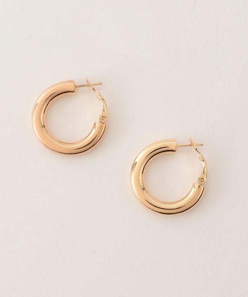 BEAUTY&YOUTH UNITED ARROWS（ビューティーアンドユースユナイテッドアローズ）の「＜ALEXANDRINE PARIS＞スモールフープピアス（ピアス（両耳用）・レディース・ゴールド/シルバー・FREE）」の2枚目の写真