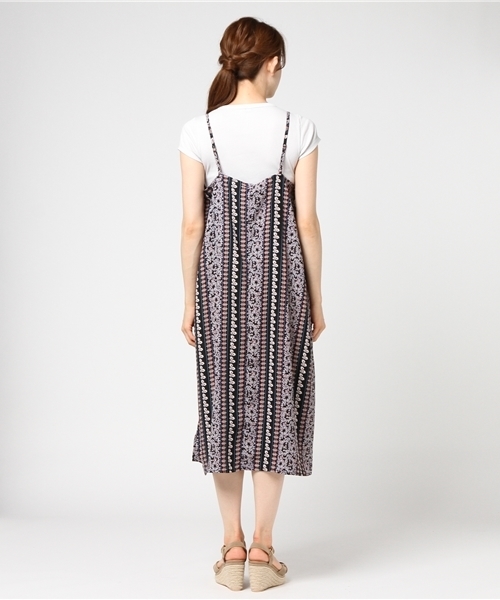 LBC（エルビーシー）の「プリント柄キャミワンピース巾着付き（ワンピース・レディース・ブラック/オフホワイト/ネイビー・MEDIUM/LARGE）」の6枚目の写真