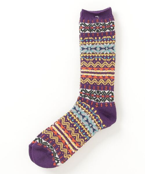 ANONYMOUSISM(アノニマスイズム)の「【AnonymousIsm】フェアイル/クルー丈ソックス(ソックス/靴下・メンズ・チャコールグレー/ベージュ/ネイビー/グレー/オレンジ/チャコール/ワインレッド/レッド/グリーン/ダークグリーン/パープル/オートミール/インディゴブルー/杢グレー/レッド系その他/ホワイト系その他・FREE/25cm~27cm/23cm~25cm)」の12枚目の写真