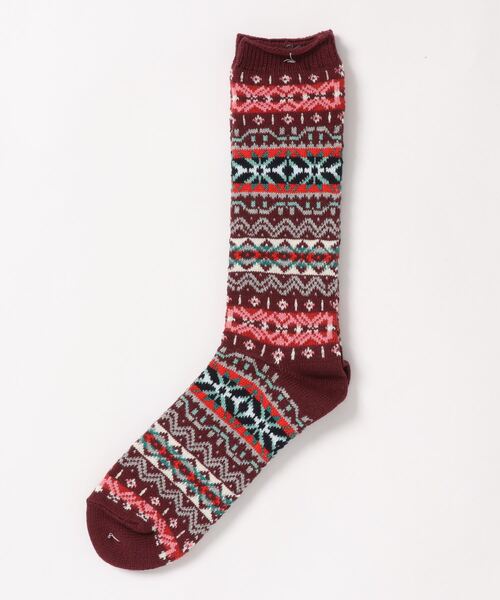 ANONYMOUSISM(アノニマスイズム)の「【AnonymousIsm】フェアイル/クルー丈ソックス(ソックス/靴下・メンズ・チャコールグレー/ベージュ/ネイビー/グレー/オレンジ/チャコール/ワインレッド/レッド/グリーン/ダークグリーン/パープル/オートミール/インディゴブルー/杢グレー/レッド系その他/ホワイト系その他・FREE/25cm~27cm/23cm~25cm)」の14枚目の写真