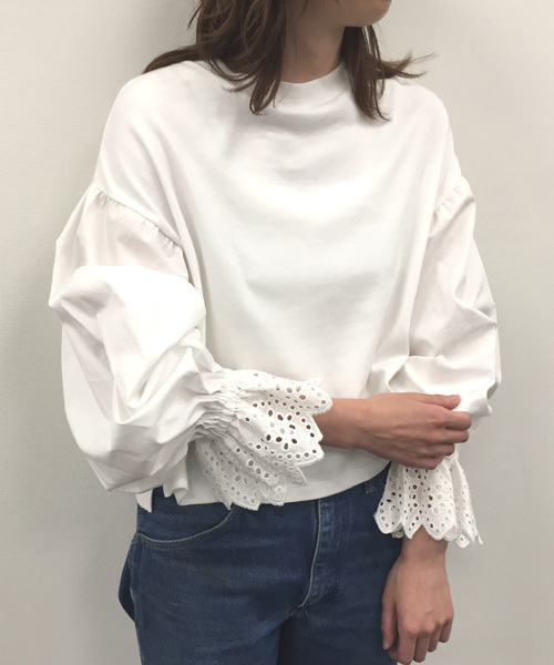 LOWRYS FARM(ローリーズファーム)の「フハクキリカエ/LS 769261 (Tシャツ/カットソー・レディース・オフホワイト/ブラック/ベージュ/レッド・LARGE/MEDIUM)」の15枚目の写真