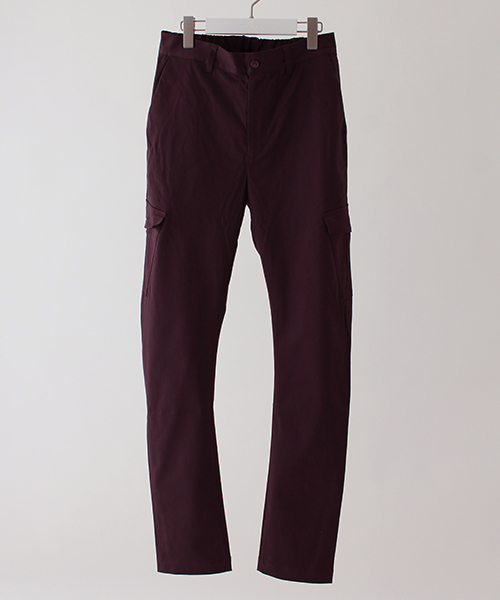 wjk black(ダブルジェイケイブラック)の「【wjk black】≪STUDIOUS限定≫カーブラインサテンスキニーカーゴパンツ(カーゴパンツ・メンズ・ブラック/ワインレッド/カーキ・3/1/2)」の10枚目の写真