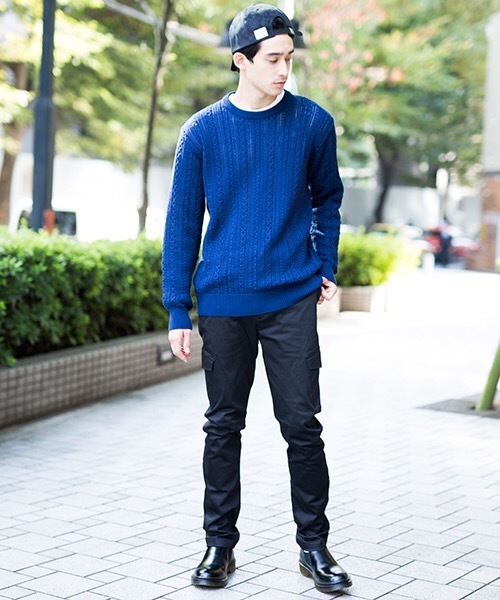 wjk black(ダブルジェイケイブラック)の「【wjk black】≪STUDIOUS限定≫カーブラインサテンスキニーカーゴパンツ(カーゴパンツ・メンズ・ブラック/ワインレッド/カーキ・3/1/2)」の20枚目の写真