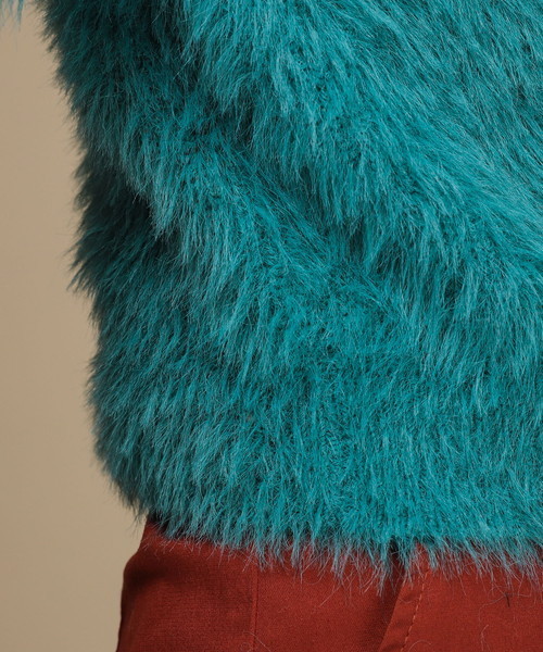 natural couture（ナチュラルクチュール）の「モンスターシャギーニット（ニット/セーター・レディース・グレー/グリーン/アイボリー/ピンクベージュ・FREE）」の22枚目の写真