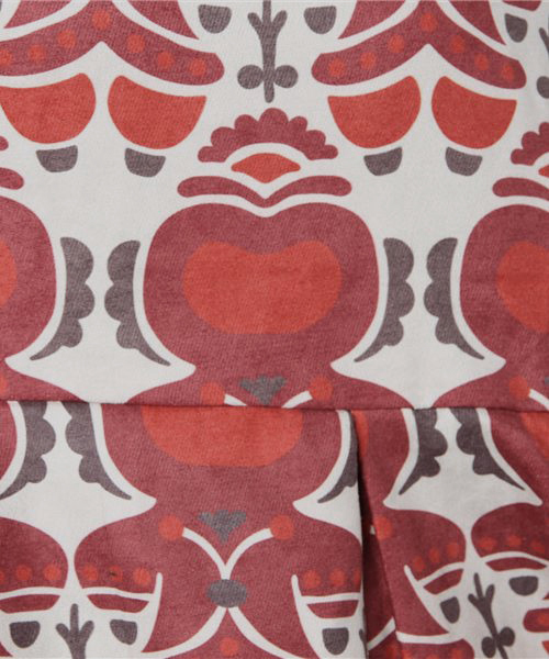 MERLOT(メルロー)の「土偶のお花柄ワンピース1282(ワンピース・レディース・レッド/ブルー・FREE)」の9枚目の写真