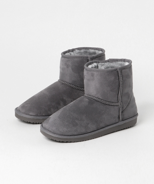 WEGO(ウィゴー)の「WEGO/フェイクムートンブーツ(ブーツ・レディース・グレー/ブラック/キャメル/ワイン・MEDIUM/LARGE)」の10枚目の写真
