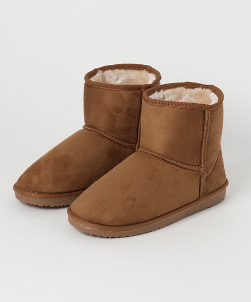 WEGO(ウィゴー)の「WEGO/フェイクムートンブーツ(ブーツ・レディース・グレー/ブラック/キャメル/ワイン・MEDIUM/LARGE)」の11枚目の写真