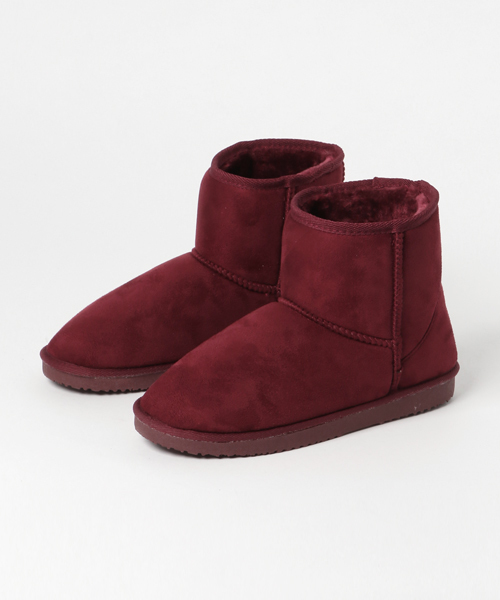 WEGO(ウィゴー)の「WEGO/フェイクムートンブーツ(ブーツ・レディース・グレー/ブラック/キャメル/ワイン・MEDIUM/LARGE)」の12枚目の写真