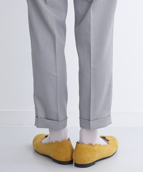 merlot plus（メルロープリュス）の「スカラップフラットシューズ002-1489（パンプス・レディース・ブラック/シルバー/ベージュ/ピンク/イエロー・L/LL/M/S）」の21枚目の写真