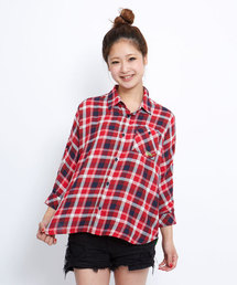 X-girl | NEON-LINE PLAID SHIRT(シャツ/ブラウス)