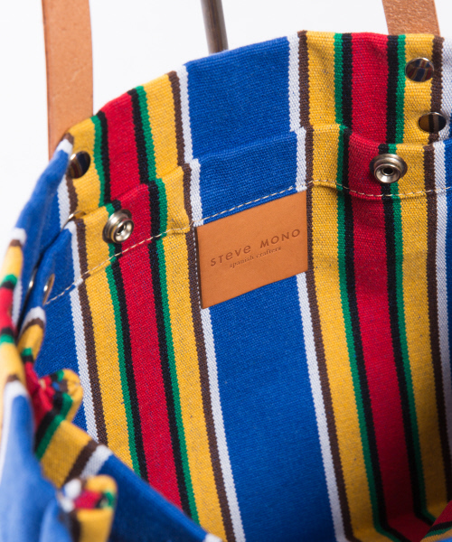 STEVE MONO（スティーブモノ）の「【STEVE MONO】トートバッグ（トートバッグ・メンズ・ホワイト/ブルー/イエロー・FREE）」の8枚目の写真