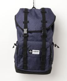 YAKPAK | 【WEB限定】YAKPAK ヤックパック フラップリュック デニム風プリント        (バックパック/リュック)