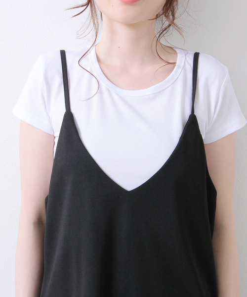 Grandeir（グランディール）の「[ノーマル]ジョーゼットポンチキャミワンピース（ワンピース・レディース・ライトグレー/ブラック/ネイビー/ピンク/ブルー/ボルドー/ブルー系その他/モカ・M/L）」の11枚目の写真