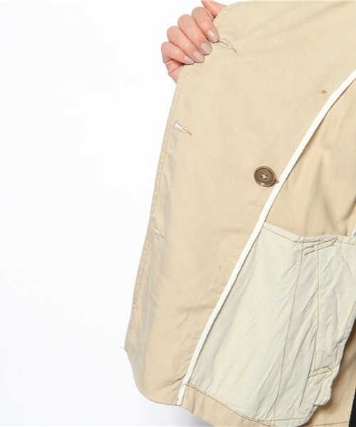 SHIPS for women（シップスフォーウィメン）の「★★ショート トレンチ コート（トレンチコート・レディース・ベージュ/ブラック・MEDIUM/SMALL）」の12枚目の写真