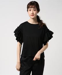 PAGEBOY | シルケット袖フリルプルオーバー(Tシャツ/カットソー)