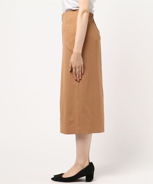 RIVE DROITE（リヴドロワ）の「フェイクリネンロングタイトスカート（スカート・レディース・グリーン/ベージュ/ブルー・38/36）」の4枚目の写真