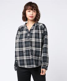 AMERICAN HOLIC | Vネックスキッパーギャザーブラウス(シャツ/ブラウス)