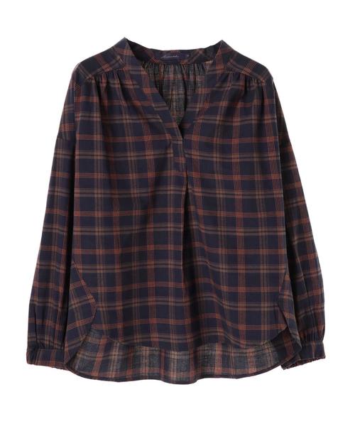 AMERICAN HOLIC(アメリカンホリック)の「Vネックスキッパーギャザーブラウス(シャツ/ブラウス・レディース・ブラック/オフホワイト/その他8/その他12/ブラック系その他3/ブラウン系その他4/ブルー系その他5・M/L)」の20枚目の写真