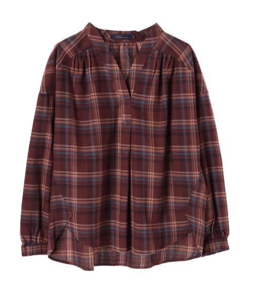 AMERICAN HOLIC(アメリカンホリック)の「Vネックスキッパーギャザーブラウス(シャツ/ブラウス・レディース・ブラック/オフホワイト/その他8/その他12/ブラック系その他3/ブラウン系その他4/ブルー系その他5・M/L)」の19枚目の写真